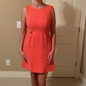 Coral Sleeveless Dress